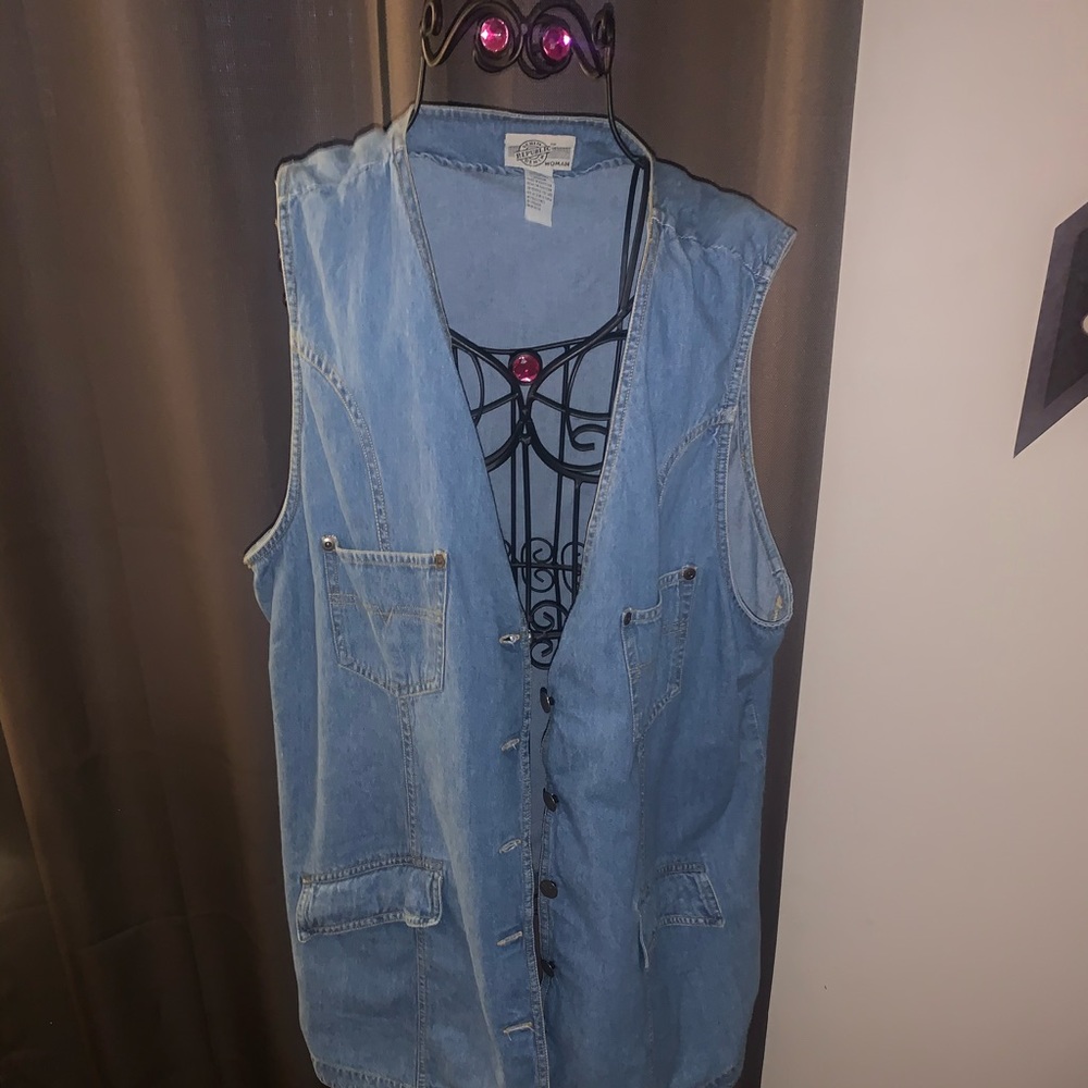 Denim vest